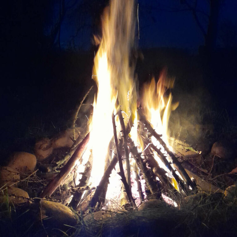 Schamanische Feuerzeremonie